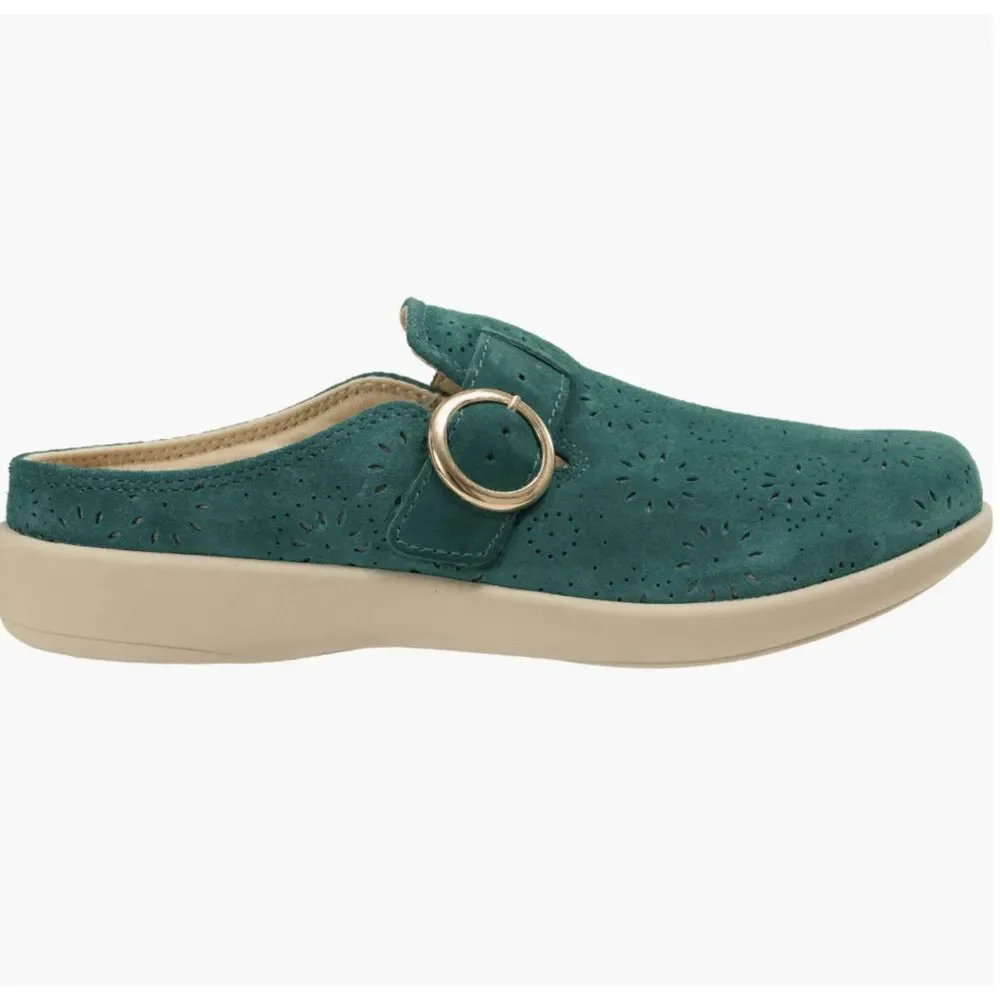 Revitalign Women's Siesta Eclipse Slide Sandals Deep Teal Size 9.5 Orthotic